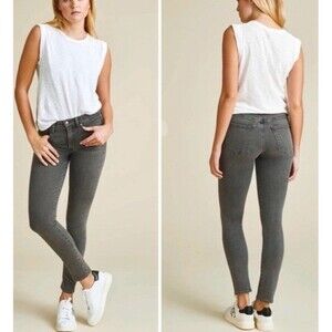 Veronica Beard Emma Skinny Mid Rise Jeans In Stonington Gray Size 26/2